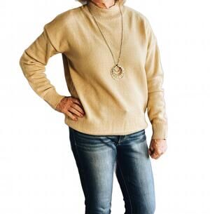 NEW EMBERLOOM the quiet confidence long sleeve sweater in khaki